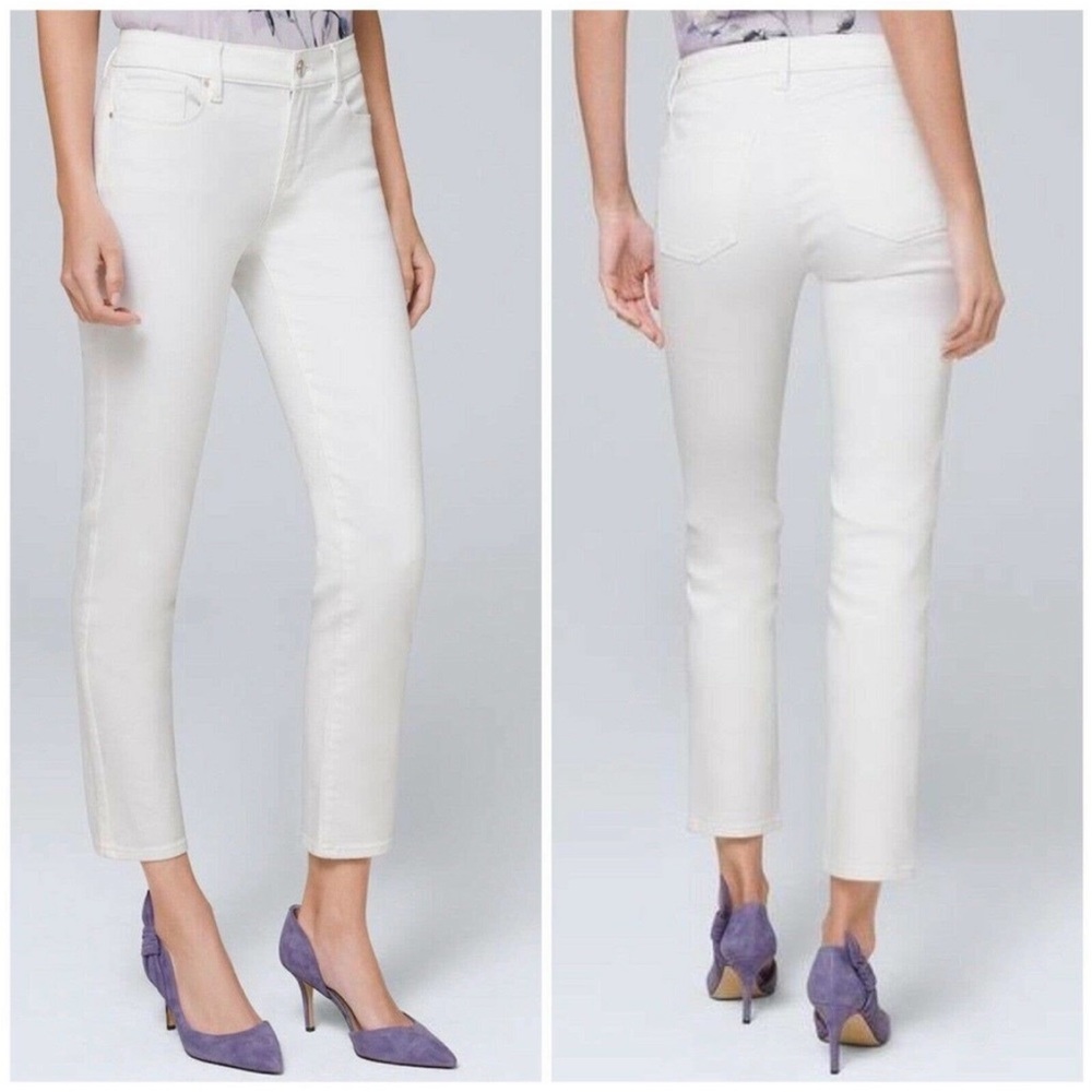 👜 WHBM - Slim Cropped Jean, White